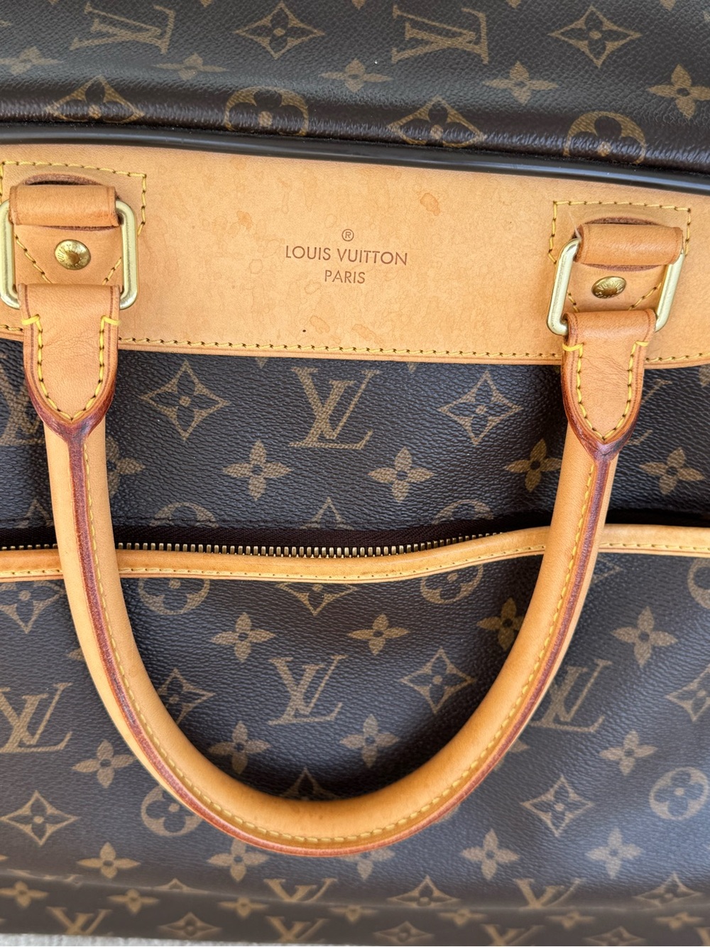 Louis Vuitton Monogram Canvas Travel Duffel in Brown and Tan - Picture 2 of 11